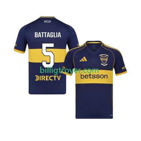 Billige Fotballdrakter CA Boca Juniors Rodrigo Battaglia 5 Hjemmedraktsett 2025/26 Kortermet